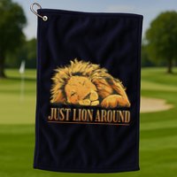 Just Lion Around Lazy Cute Golf Towel