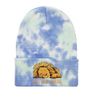 Just Lion Around Lazy Cute Tie Dye 12in Knit Beanie