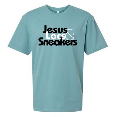 Jesus Locs And Sneakers Sueded Cloud Jersey T-Shirt