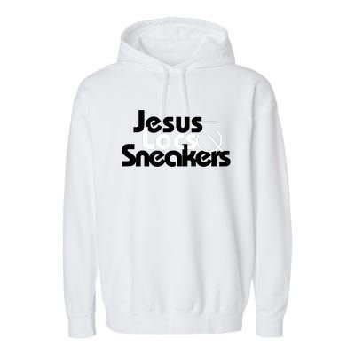 Jesus Locs And Sneakers Garment-Dyed Fleece Hoodie