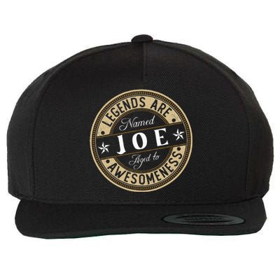 Joe Legends Are Named Joe Wool Snapback Cap