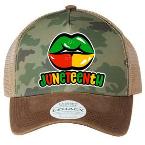 Juneteenth Lips Black History Month Legacy Tie Dye Trucker Hat