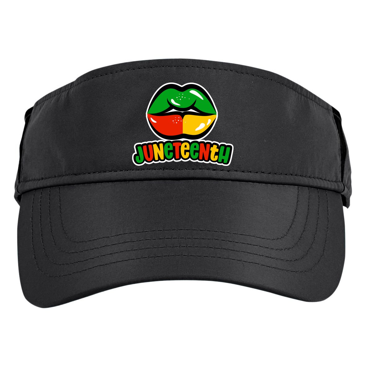 Juneteenth Lips Black History Month Adult Drive Performance Visor