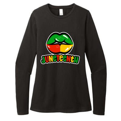 Juneteenth Lips Black History Month Womens CVC Long Sleeve Shirt