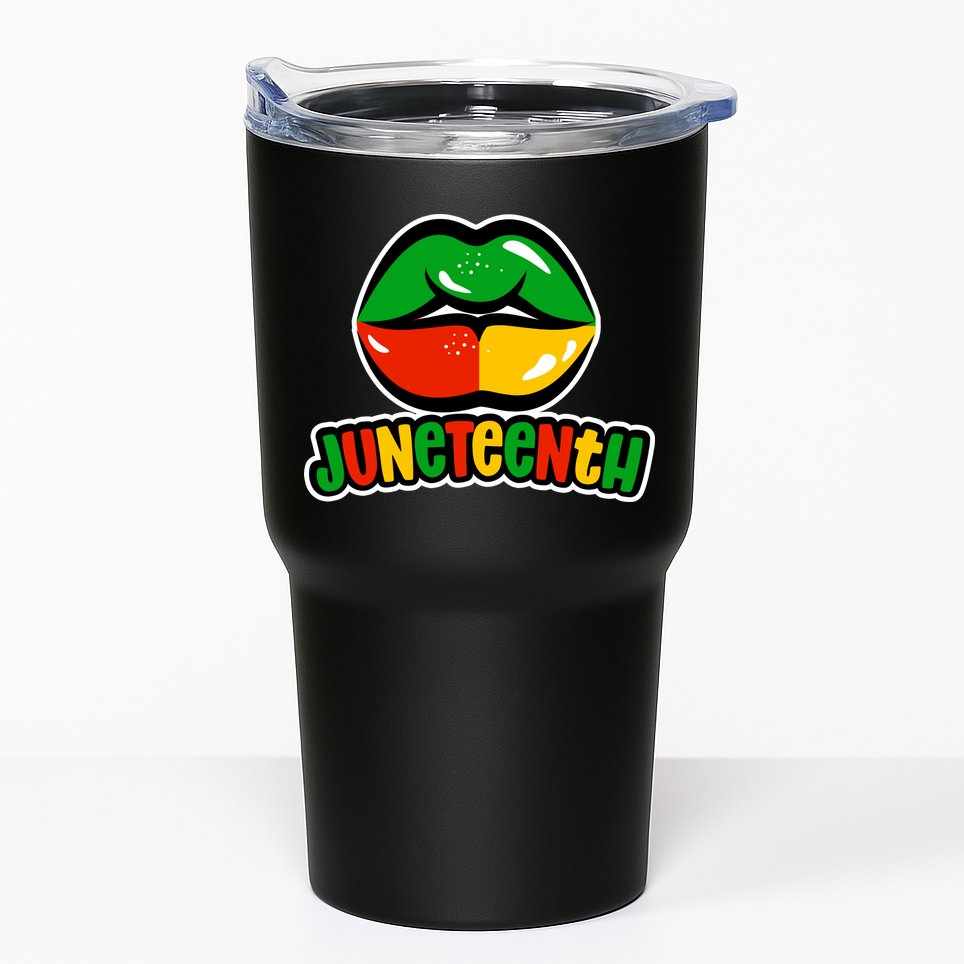 Juneteenth Lips Black History Month Tumbler