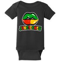 Juneteenth Lips Black History Month Baby Bodysuit