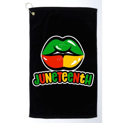 Juneteenth Lips Black History Month Golf Towel