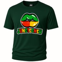 Juneteenth Lips Black History Month Cooling Performance Crew T-Shirt