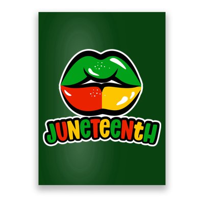 Juneteenth Lips Black History Month Poster