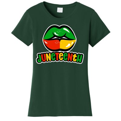 Juneteenth Lips Black History Month Women's T-Shirt