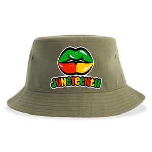 Juneteenth Lips Black History Month Sustainable Bucket Hat