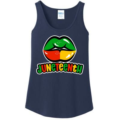 Juneteenth Lips Black History Month Ladies Essential Tank