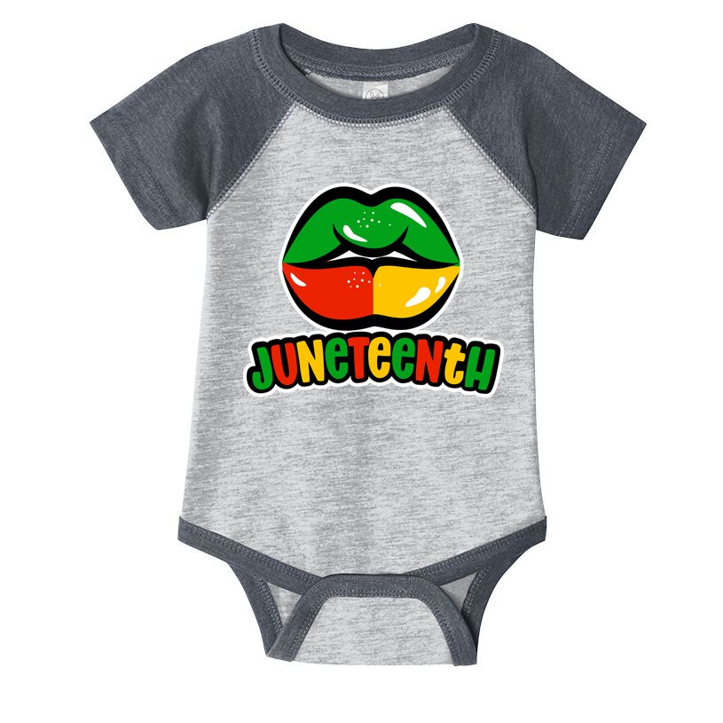 Juneteenth Lips Black History Month Infant Baby Jersey Bodysuit