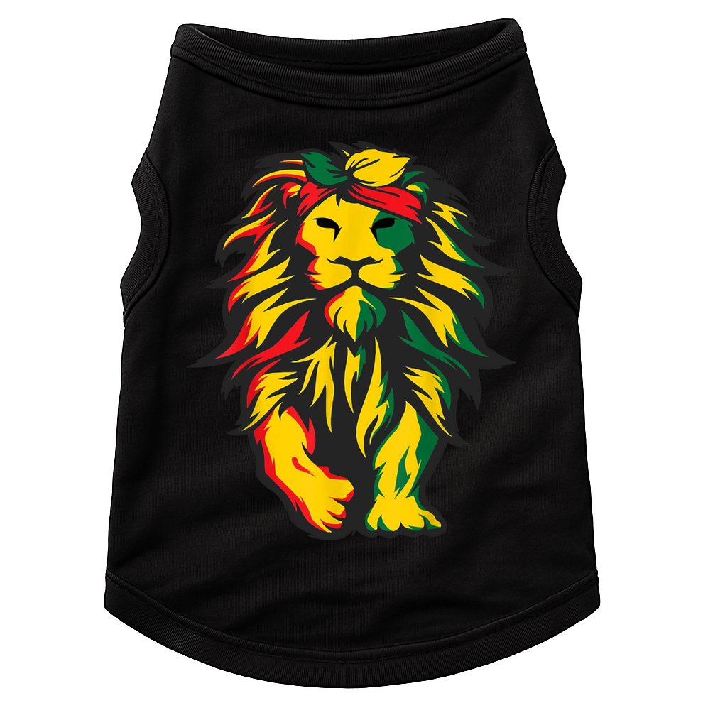 Juneteenth Lion Black History African American Doggie Tank