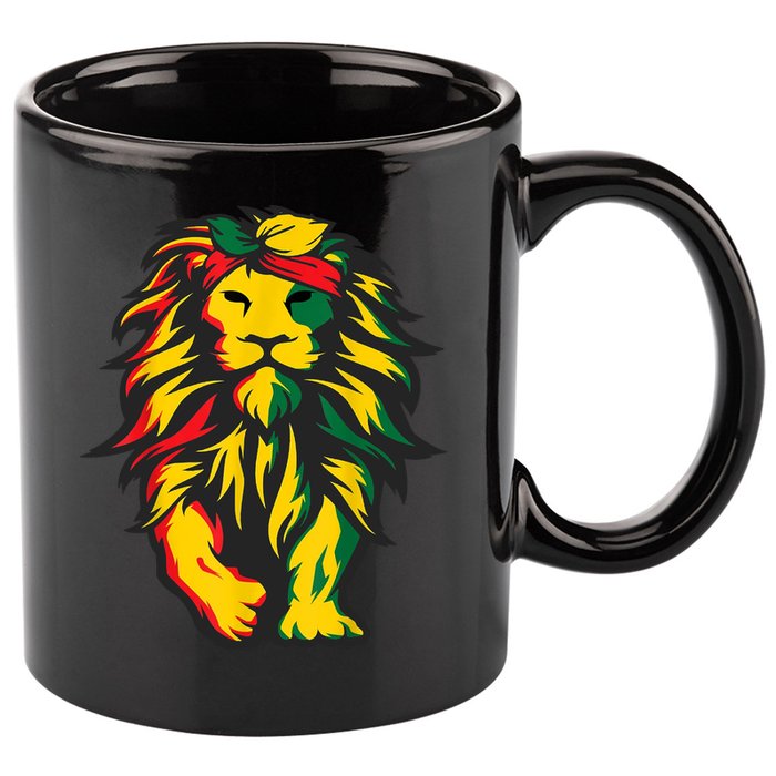 Juneteenth Lion Black History African American 11oz C Handle Ceramic Mug