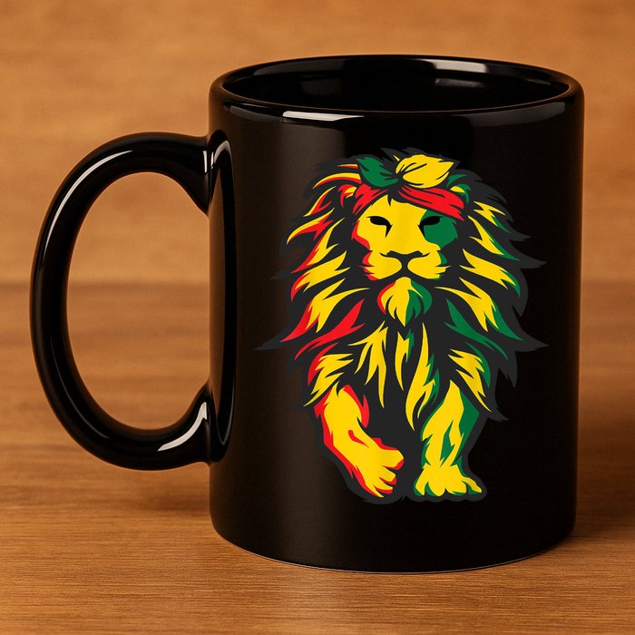 Juneteenth Lion Black History African American 11oz C Handle Ceramic Mug