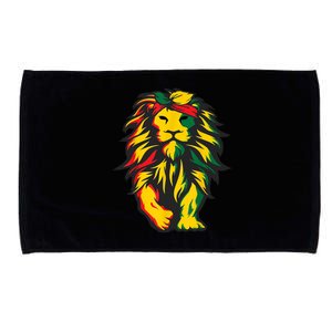 Juneteenth Lion Black History African American Microfiber Hand Towel