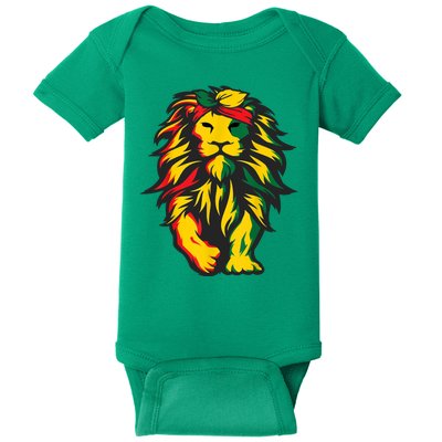 Juneteenth Lion Black History African American Baby Bodysuit