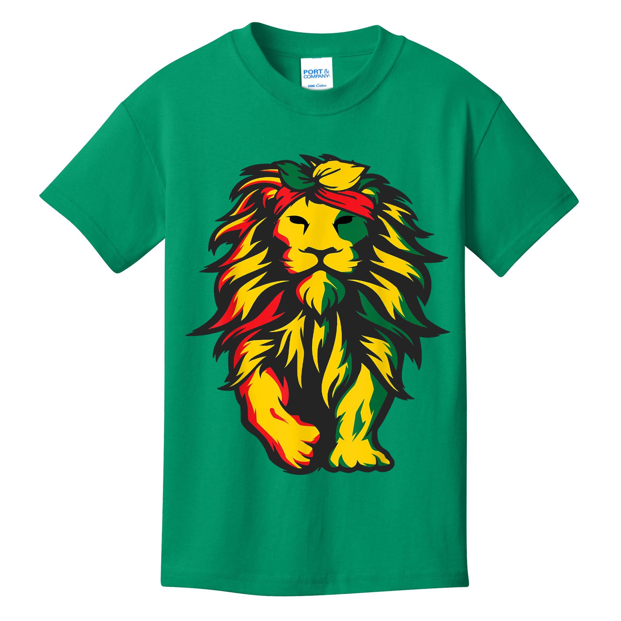Juneteenth Lion Black History African American Kids T-Shirt