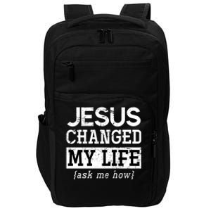 Jesus Lord Christian Gift God Savior Jesus Gift Impact Tech Backpack