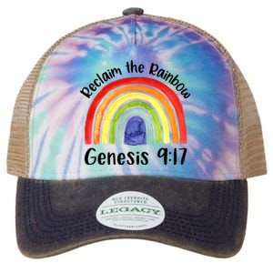 Jesus Lover Christian Reclaim The Rainbow Legacy Tie Dye Trucker Hat