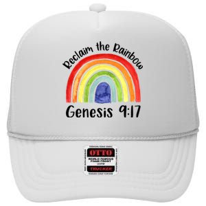 Jesus Lover Christian Reclaim The Rainbow High Crown Mesh Back Trucker Hat