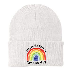 Jesus Lover Christian Reclaim The Rainbow Knit Cap Winter Beanie