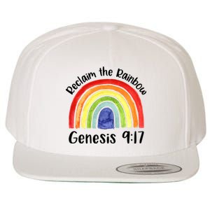 Jesus Lover Christian Reclaim The Rainbow Wool Snapback Cap