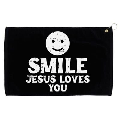 Jesus Loves Christ God Inspirational Christian Grommeted Golf Towel