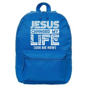 Jesus Lord Christianity Faith Gift God Savior Jesus 16 in Basic Backpack