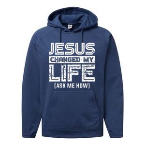 Jesus Lord Christianity Faith Gift God Savior Jesus Performance Fleece Hoodie