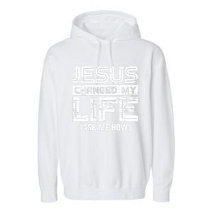 Jesus Lord Christianity Faith Gift God Savior Jesus Garment-Dyed Fleece Hoodie