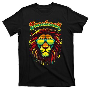 Juneteenth Lion Celebrate Black Freedom 1865 History Month T-Shirt