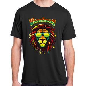 Juneteenth Lion Celebrate Black Freedom 1865 History Month Adult ChromaSoft Performance T-Shirt