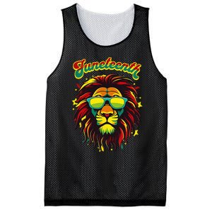 Juneteenth Lion Celebrate Black Freedom 1865 History Month Mesh Reversible Basketball Jersey Tank