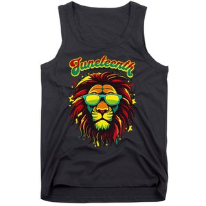 Juneteenth Lion Celebrate Black Freedom 1865 History Month Tank Top