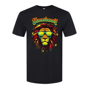 Juneteenth Lion Celebrate Black Freedom 1865 History Month Softstyle CVC T-Shirt