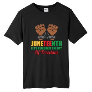 Juneteenth Let's Celebrate The Day Of Freedom Black History Cute Gift Tall Fusion ChromaSoft Performance T-Shirt