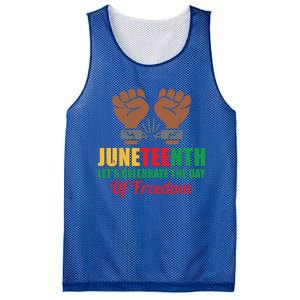 Juneteenth Let's Celebrate The Day Of Freedom Black History Cute Gift Mesh Reversible Basketball Jersey Tank