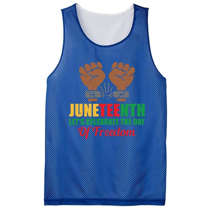 Juneteenth Let's Celebrate The Day Of Freedom Black History Cute Gift Mesh Reversible Basketball Jersey Tank