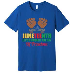 Juneteenth Let's Celebrate The Day Of Freedom Black History Cute Gift Premium T-Shirt