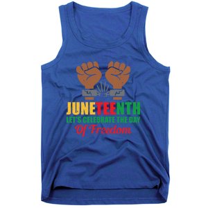 Juneteenth Let's Celebrate The Day Of Freedom Black History Cute Gift Tank Top