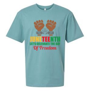 Juneteenth Let's Celebrate The Day Of Freedom Black History Cute Gift Sueded Cloud Jersey T-Shirt