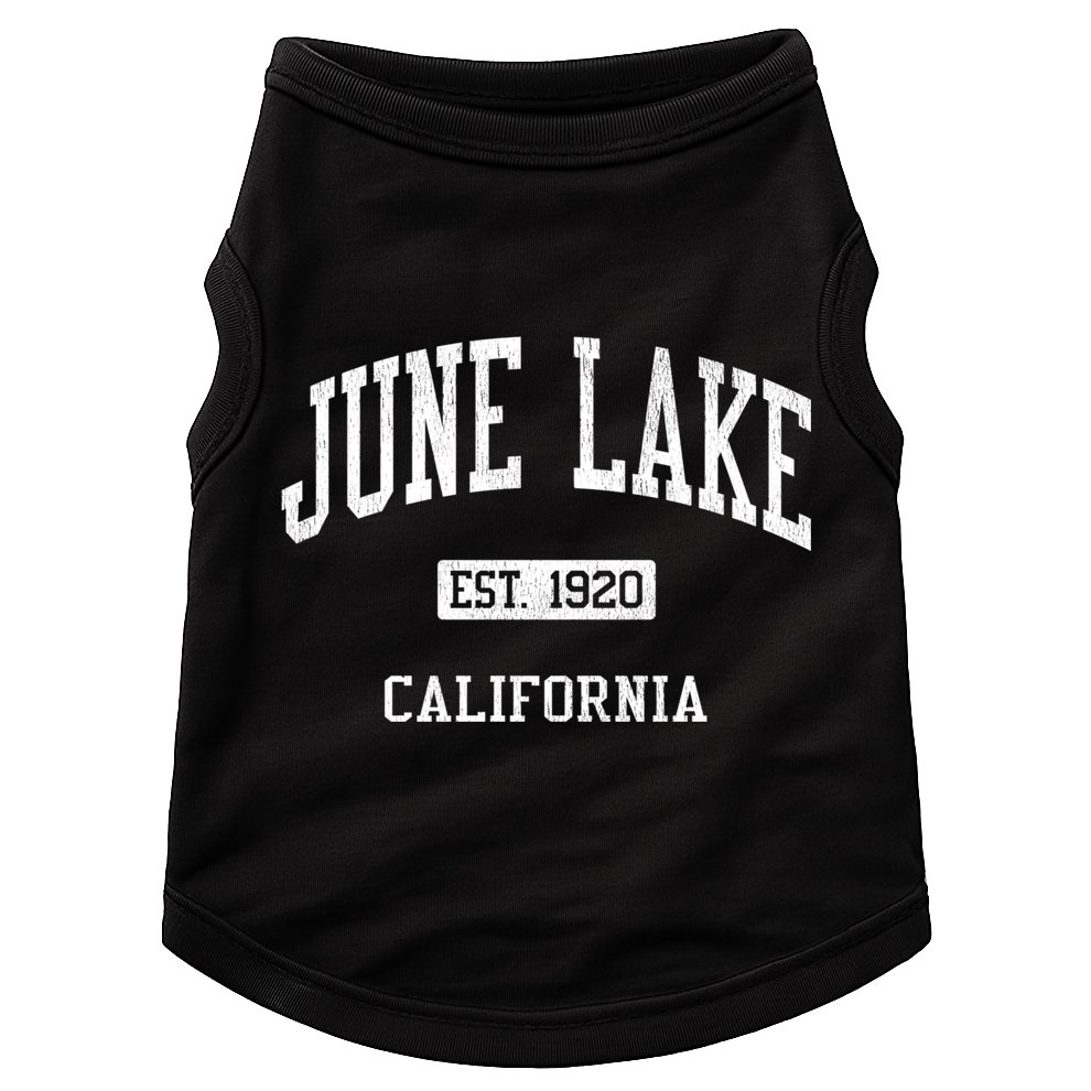 June Lake California Ca Js04 Vintage Athletic Sports Doggie Tank