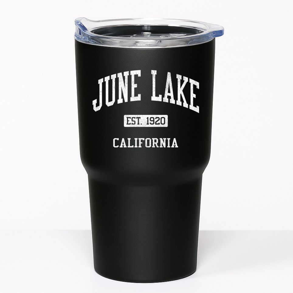 June Lake California Ca Js04 Vintage Athletic Sports Tumbler
