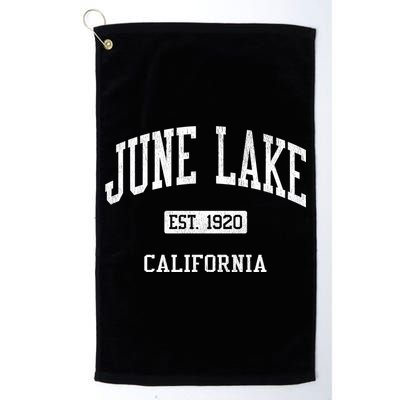 June Lake California Ca Js04 Vintage Athletic Sports Golf Towel