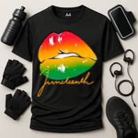 Juneteenth Lips Celebration Cooling Performance Crew T-Shirt
