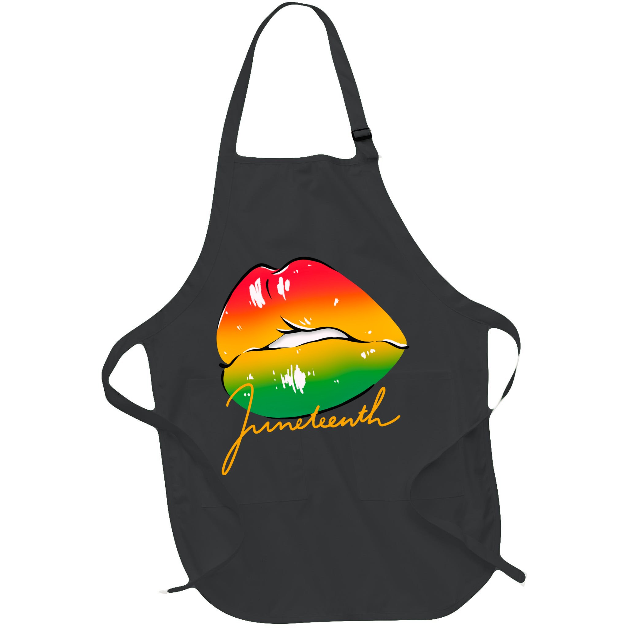 Juneteenth Lips Celebration Apron