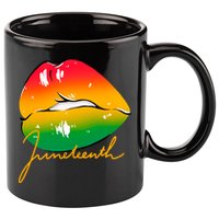 Juneteenth Lips Celebration 11oz C Handle Ceramic Mug
