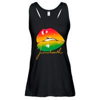 Juneteenth Lips Celebration Ladies Essential Flowy Tank